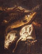 Still life of fish and shellfish Giacomo Francesco Cipper